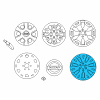 OEM Nissan Titan XD Wheel-Aluminum Diagram - 40300-EZ00D