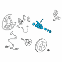 OEM 2019 Lexus ES300h Rear Disc Cylinder Assembly Diagram - 47830-33270