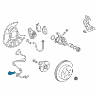 OEM Lexus UX200 Sensor, SKID Control Diagram - 89544-F4020