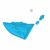 OEM 2016 Hyundai Elantra GT Lamp Assembly-Rear Combination Inside, LH Diagram - 92403-A5120