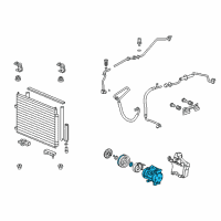 OEM 2006 Honda Ridgeline Compressor Diagram - 38810-RGL-A01