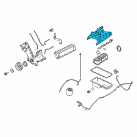 OEM 2004 Ford F-350 Super Duty Upper Manifold Diagram - 2C3Z-9424-BA