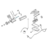 OEM 1997 Ford E-350 Econoline Club Wagon Front Cover Gasket Diagram - F75Z-6020-AA