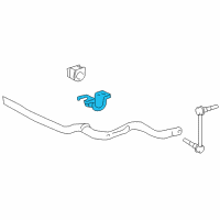 OEM 2008 Toyota FJ Cruiser Stabilizer Bar Bracket Diagram - 48824-60140