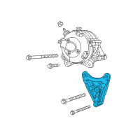 OEM 2017 Jeep Wrangler Bracket-Alternator Diagram - 4627047AA