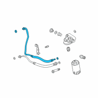 OEM Cadillac Inlet Hose Diagram - 25731360