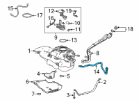 OEM Toyota Corolla Cross Vent Tube Diagram - 77404-0A060