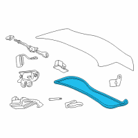 OEM 2000 Chevrolet Monte Carlo Weatherstrip Asm-Rear Compartment Lid Diagram - 10419955