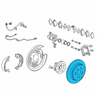 OEM 2018 Acura RDX Disk, Rear Brake Drum (Inner) Diagram - 42510-TX4-A02