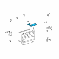 OEM 2021 Toyota Sequoia Armrest Diagram - 74220-0C020-E0