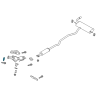 OEM 2016 Ford Escape Converter & Pipe Gasket Diagram - AM5Z-9450-A