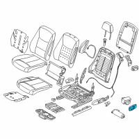 OEM 2015 BMW 328i xDrive Switch Seat Adjustment Memory Diagram - 61-31-9-382-443