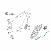 OEM Mercury Cable Diagram - 6E5Z-54221A00-D