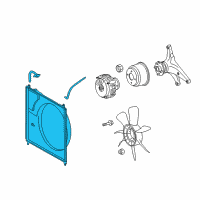 OEM 2010 Toyota Land Cruiser Shroud Assembly Diagram - 16711-38120