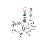 OEM 2011 Mercury Mariner Spring Retainer Retainer Plate Diagram - YL8Z-5A306-AA