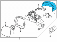 OEM Kia Carnival SCALP-O/S Rr View Mi Diagram - 87616R0010