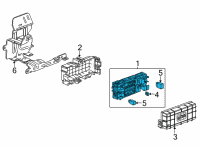 OEM 2021 Chevrolet Corvette Fuse & Relay Box Diagram - 84719292