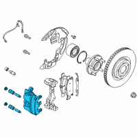 OEM 2020 Ford Escape Caliper Diagram - JX6Z-2B121-K