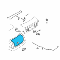 OEM 2003 Nissan Sentra WEATHERSTRIP Trunk Lid Diagram - 84830-4Z010