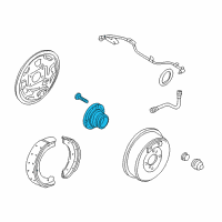 OEM Nissan Hub Assembly Rear Diagram - 43200-0Z801