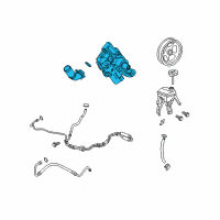 OEM 2008 Saturn Vue Power Steering Pump Diagram - 20902363