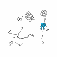 OEM 2008 Pontiac Torrent Power Steering Pump Reservoir Diagram - 19149747