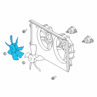 OEM 2000 Lexus ES300 Fan Diagram - 16361-0A131