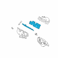 OEM 2015 Lincoln MKS Manifold With Converter Gasket Diagram - DG1Z-9448-A