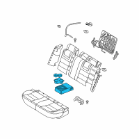 OEM 2007 Lincoln MKZ Armrest Assembly Diagram - 7H6Z-5467112-AB