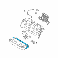 OEM 2007 Mercury Milan Seat Cushion Pad Diagram - 6H6Z-54600A88-A