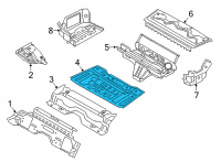 OEM 2022 BMW 430i xDrive FRONT TRUNK FLOOR Diagram - 41-00-9-879-531