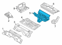 OEM 2022 BMW M4 LUGGAGE COMPARTMENT PAN Diagram - 41-00-9-879-528