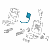 OEM Acura RDX Heater, Right Front Seat-Back Diagram - 81124-TX4-A01