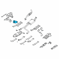 OEM Nissan Pathfinder Three Way Catalytic Converter Diagram - B08A1-5W500