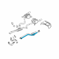 OEM 2013 BMW 335is Catalytic Converter Diagram - 18-30-7-592-448