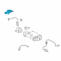 OEM 2016 Lexus GS450h Valve Assy, Vacuum Switching Diagram - 25860-31080