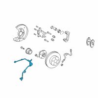 OEM 2004 Toyota Prius Front Speed Sensor Diagram - 89543-47020