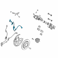 OEM 2019 Hyundai Sonata Cable Assembly-ABS.EXT, LH Diagram - 59910-C1200