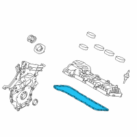 OEM 2016 Lincoln MKS Valve Cover Gasket Diagram - AA5Z-6584-A