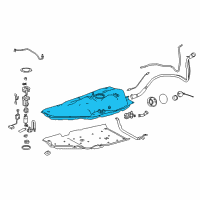 OEM Toyota Highlander Fuel Tank Diagram - 77001-0E111