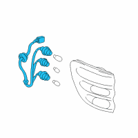 OEM 2004 Toyota Sequoia Socket & Wire Diagram - 81555-0C020
