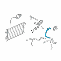 OEM 2014 Dodge Journey Hose-Radiator Inlet Diagram - 5058394AG