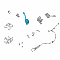 OEM 2010 Ford Crown Victoria Gear Shift Assembly Diagram - 8W1Z-7210-AA