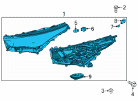 OEM 2020 Toyota Highlander Composite Assembly Diagram - 81110-0E480