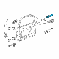 OEM 2002 Chevrolet Monte Carlo Cylinder & Keys Diagram - 15782681