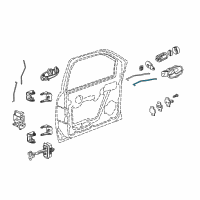 OEM Oldsmobile Rod Asm-Front Side Door Locking Diagram - 15291850