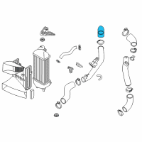 OEM Hyundai Santa Fe Sport Hose-INTERCOOLER Inlet A Diagram - 28281-2G200