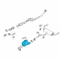 OEM 2018 BMW X5 Exhaust Pipe Diagram - 18-30-8-571-007