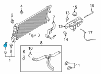 OEM 2020 Ford Escape Radiator Drain Plug Diagram - F1FZ-8115-A