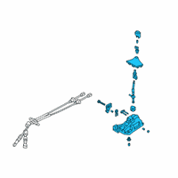 OEM 2019 Hyundai Veloster Automatic Transmission Shift Levers Diagram - 43700J3100NNB